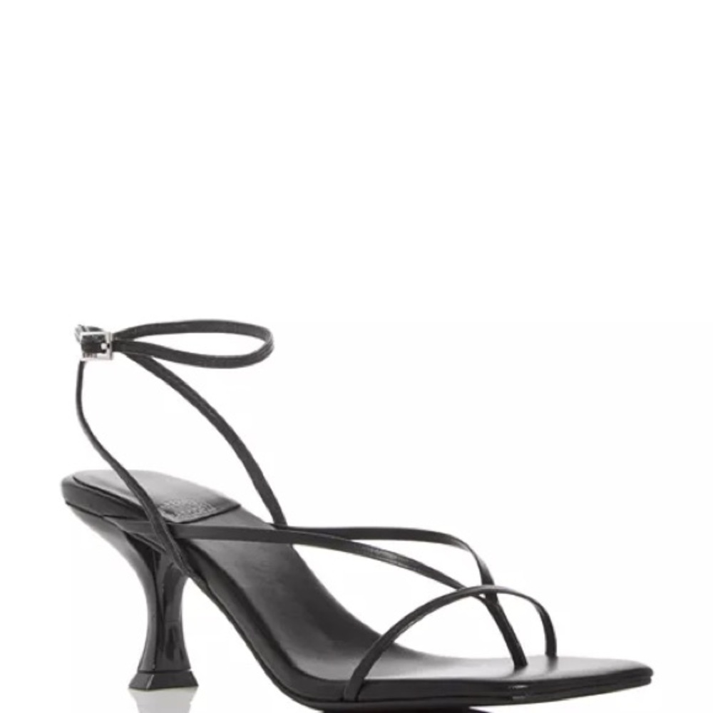 Elegant Black Strappy Women's Heels